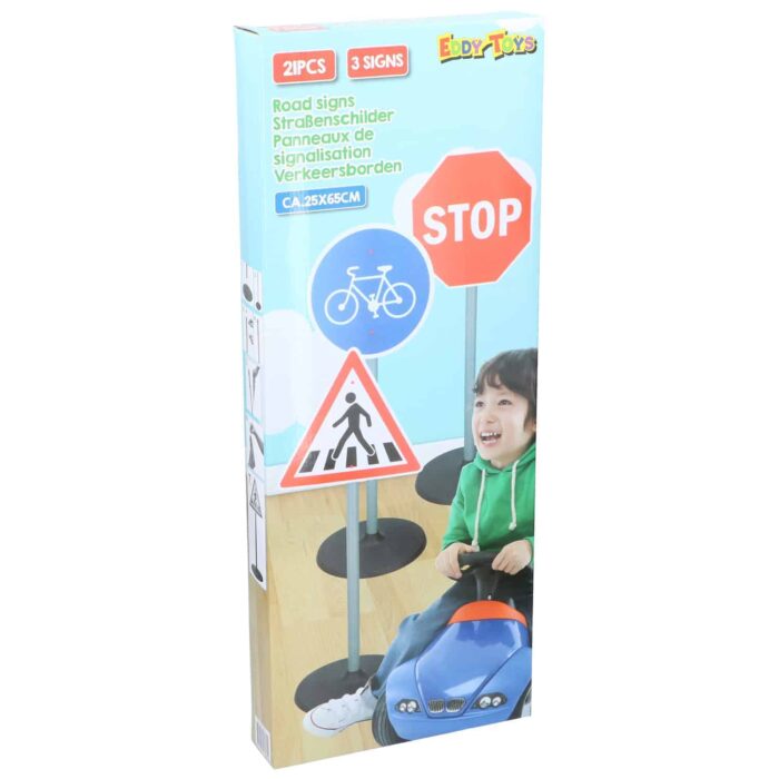 Liikennemerkit 3kpl lapsille Eddy Toys
