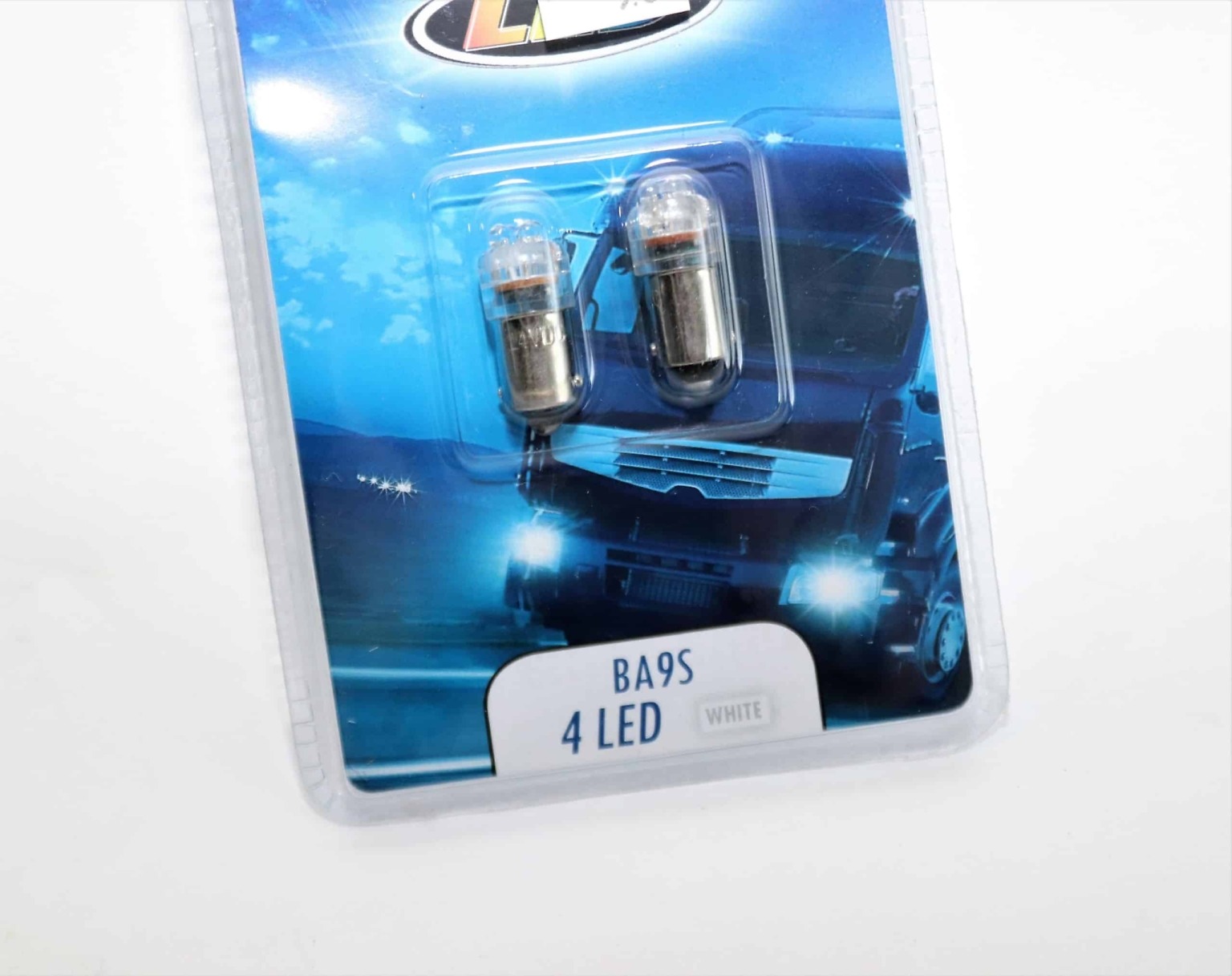 Polttimopari 24V BA9S 4LED valkoinen All Ride